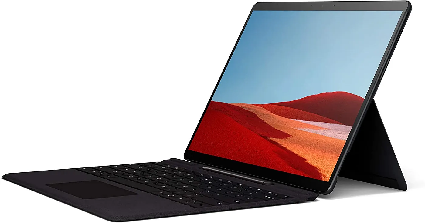 Surface Pro X. Looks a lot like the RT, but it does run more apps.